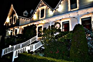 Little River Inn Lit Up for Christmas by Wolf Rosenberg