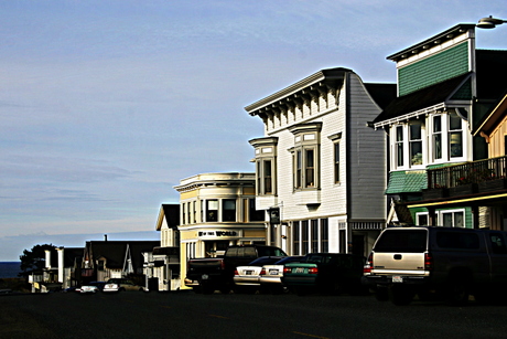 Mendocino Main Street by Suzi Rosenberg