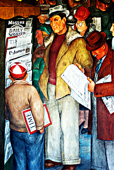 Coit Tower Mural; CC Peter Roome